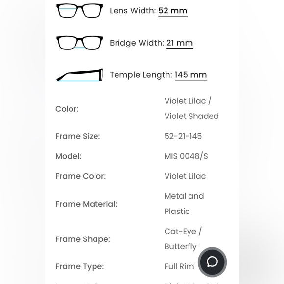 Missoni MIS0048/S ORYDG 52 Violet Lilac Women’s Sunglasses NWT - Picture 12 of 14